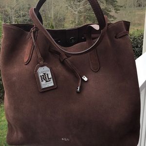 RALPH LAUREN SUEDE BAG